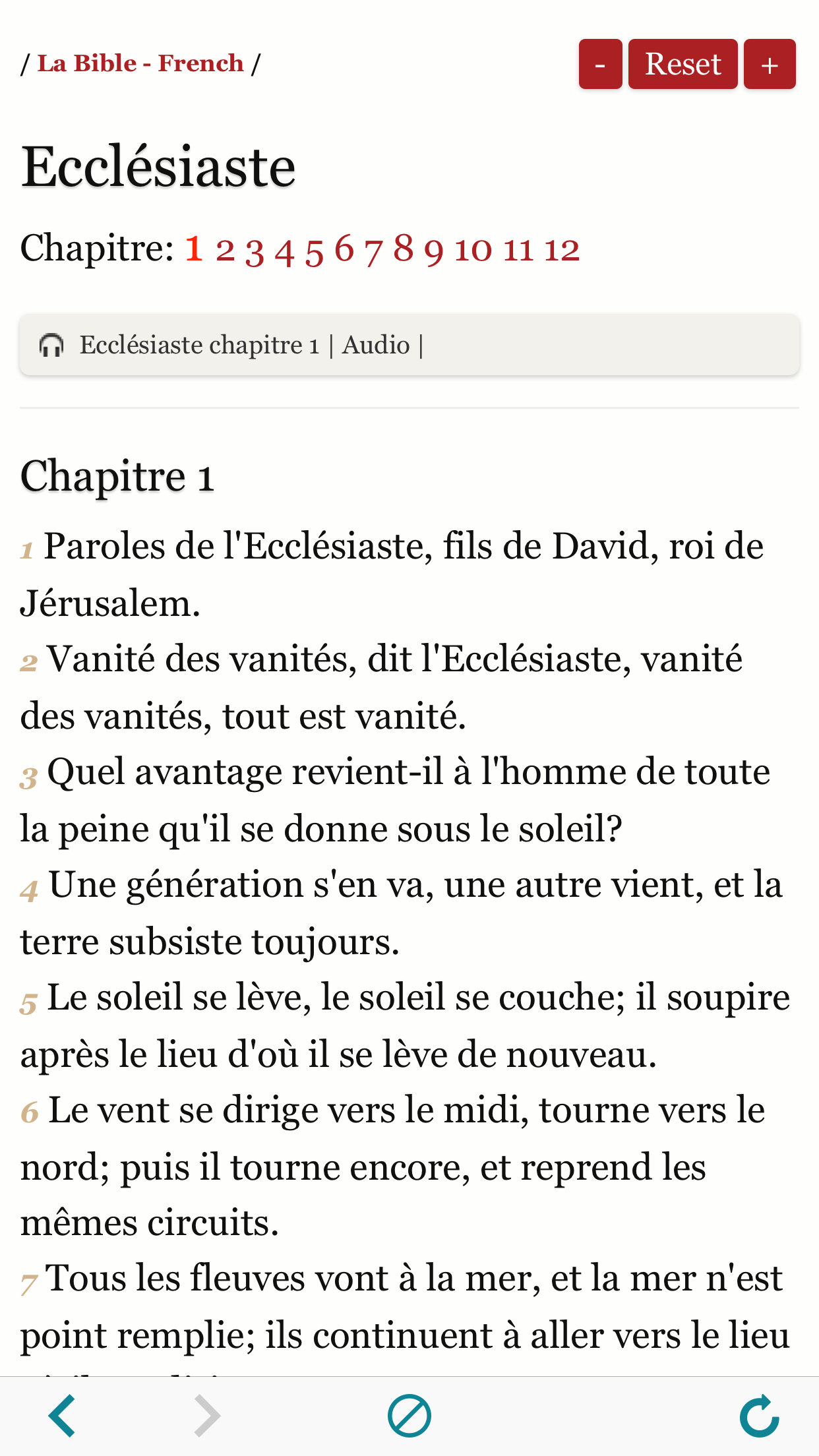 Audio Holy Bible in French - La Bible Louis Segond