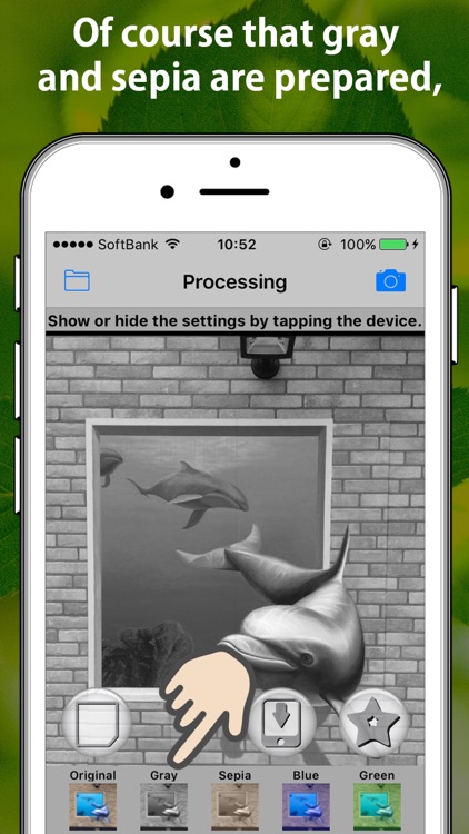 Easy filtering photo effector