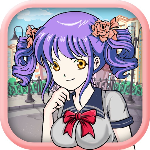 Chibi Girl Student Cartoon Dress up iOS App