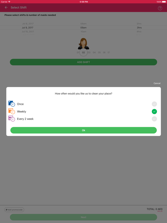 PickMaid-Qatar iPad screenshot 4 - Business app