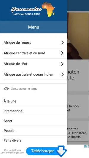 Africanews online screenshot 2