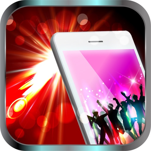 Night club strobe light-synced with your music iOS App