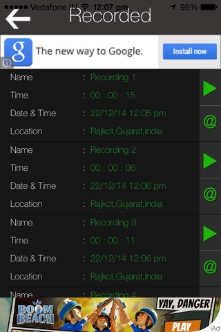 iRecording Professional Lite screenshot 3