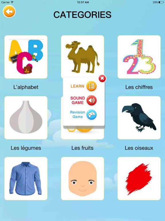 Screenshot #5 pour Apprendre vocabulaire français  enfants & débutant