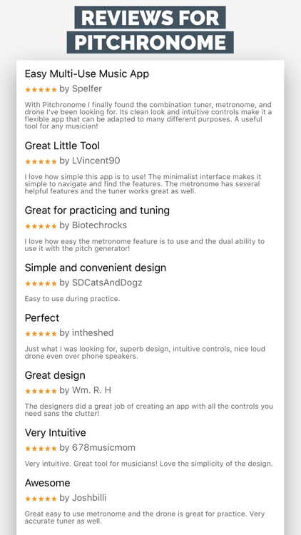 Pitchronome - Tuner, Metronome, Drone
