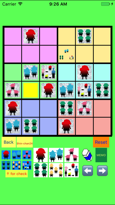 Screenshot #2 pour Easy Sudoku 4x4 to 7x7 for Color Figures
