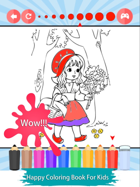 Screenshot #5 pour Petit mannequin rouge procreate Coloring Book