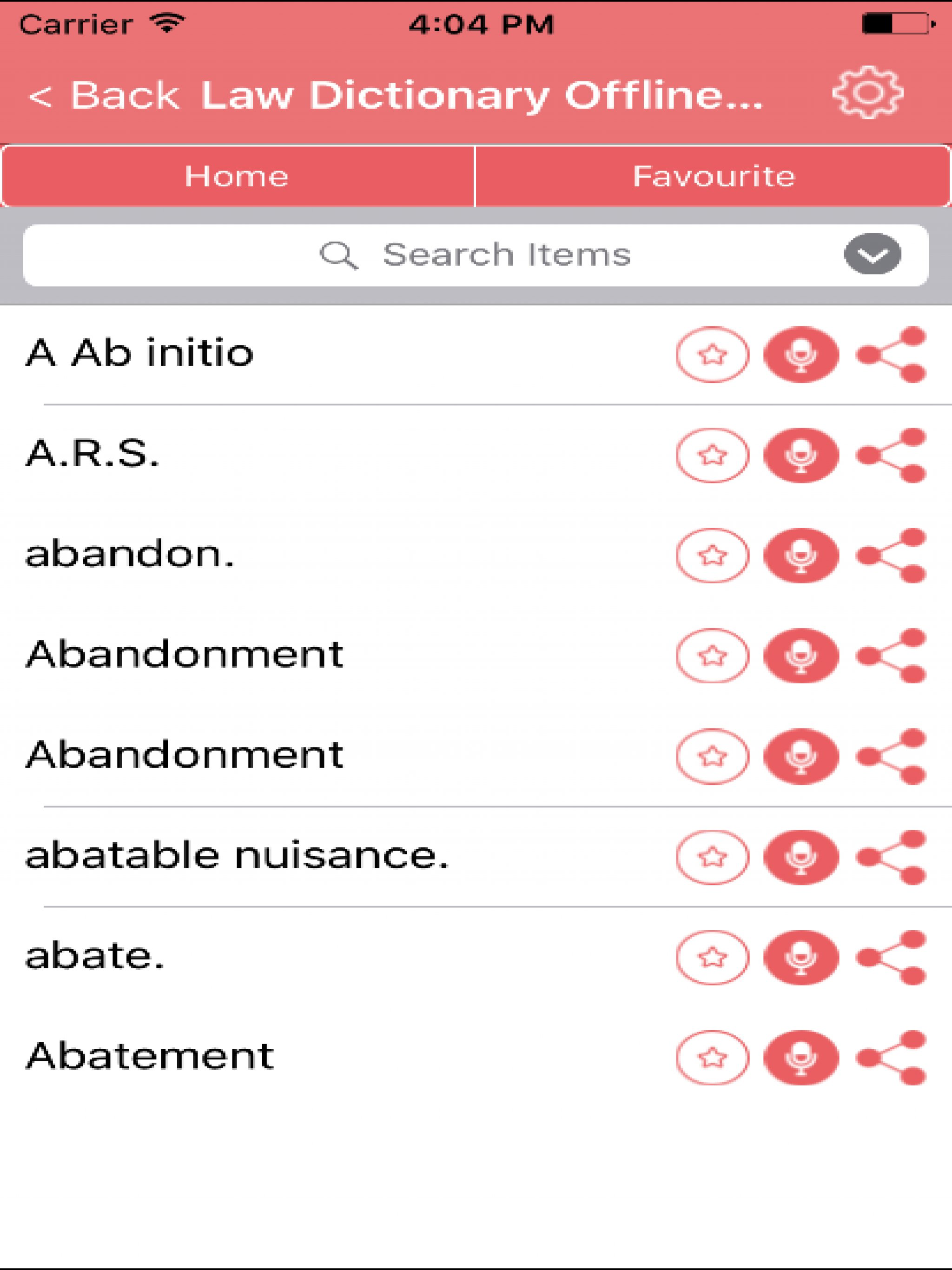 Law Dictionary Terms Concepts screenshot 4