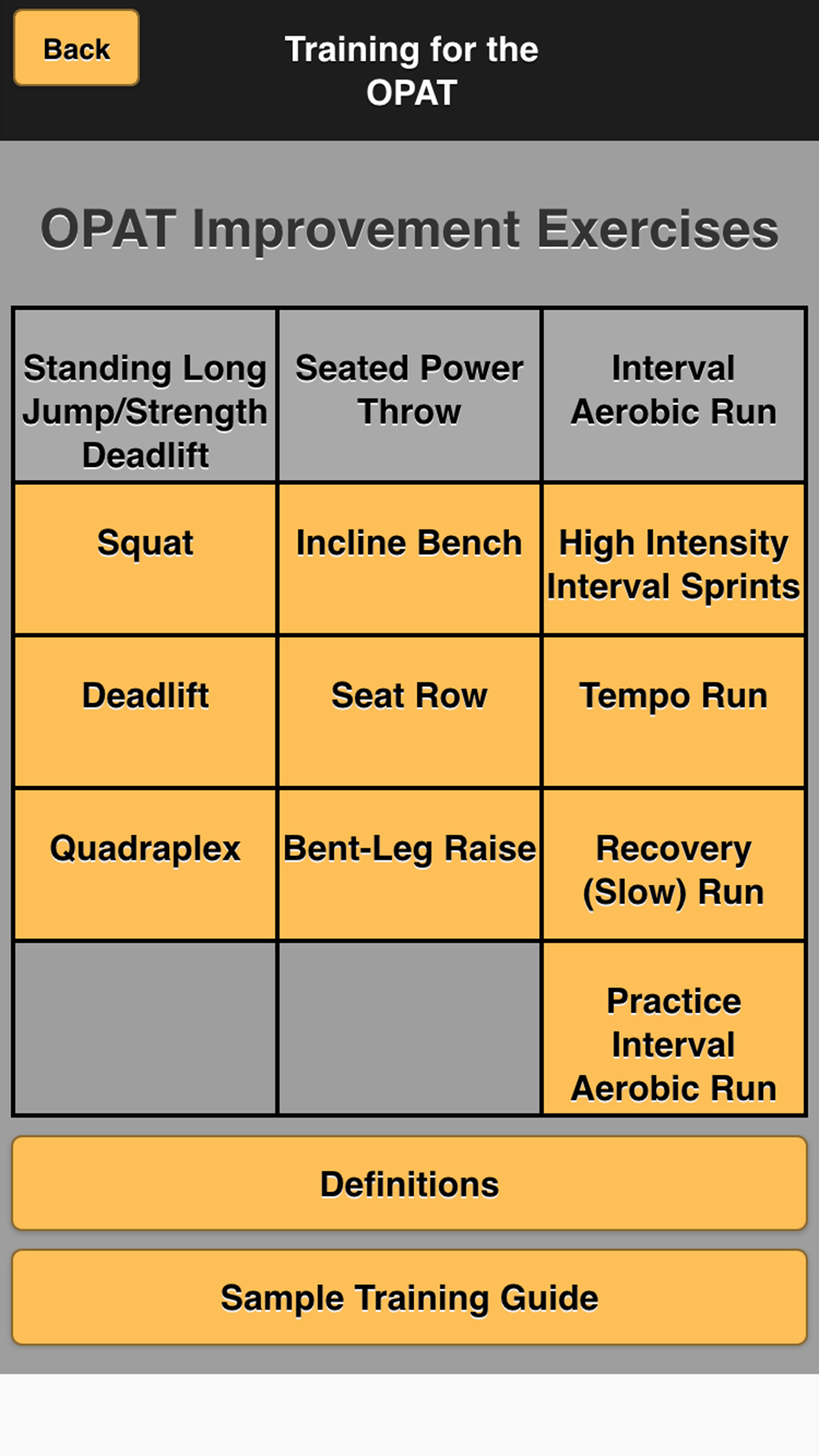 Occupation Physical Assessment Test (OPAT) screenshot 3