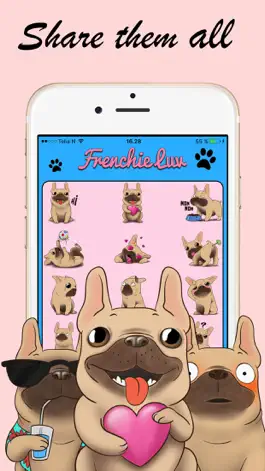 Game screenshot Frenchie Luv - French Bulldog Emojis mod apk