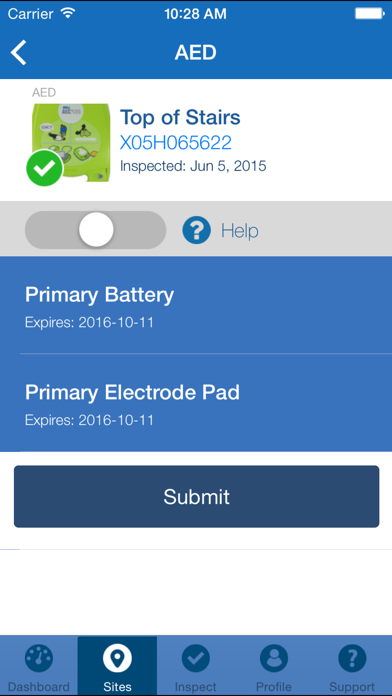 How to cancel & delete InspectAED from iphone & ipad 3