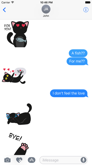 Animated BLACk CAt Stickers(圖4)-速報App