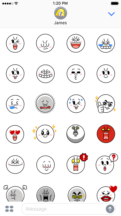 馒头人Emoji表情包 - LINE FRIENDS screenshot