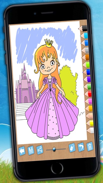 Screenshot #2 pour princesses de peinture et de couleur - Jeu éducati
