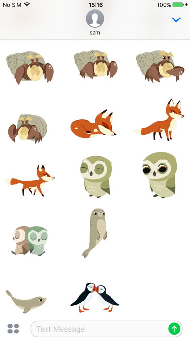 Screenshot #3 pour Puffin Rock Stickers