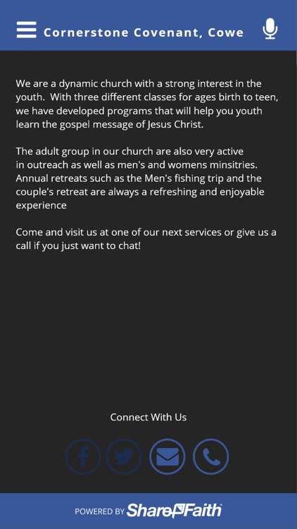 Cornerstone Covenant, Cowen WV screenshot-3