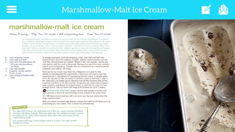 Dessert Cookbook - Cake and Ice Cream