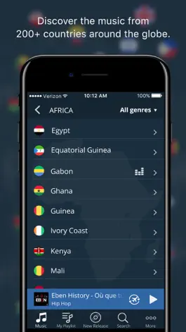 Game screenshot Eben Music – Listen to music from 200+ Countries hack