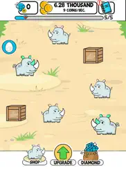 rhino evolution - clicker game ipad capturas de pantalla 1