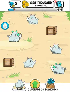 Rhino Evolution - Clicker Game iPad image 1