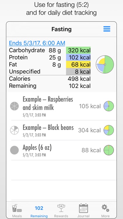 Diet Counts — (5:2 Buddy) calorie counter