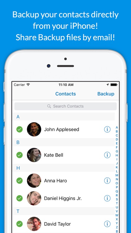 Backup Contacts Fast +