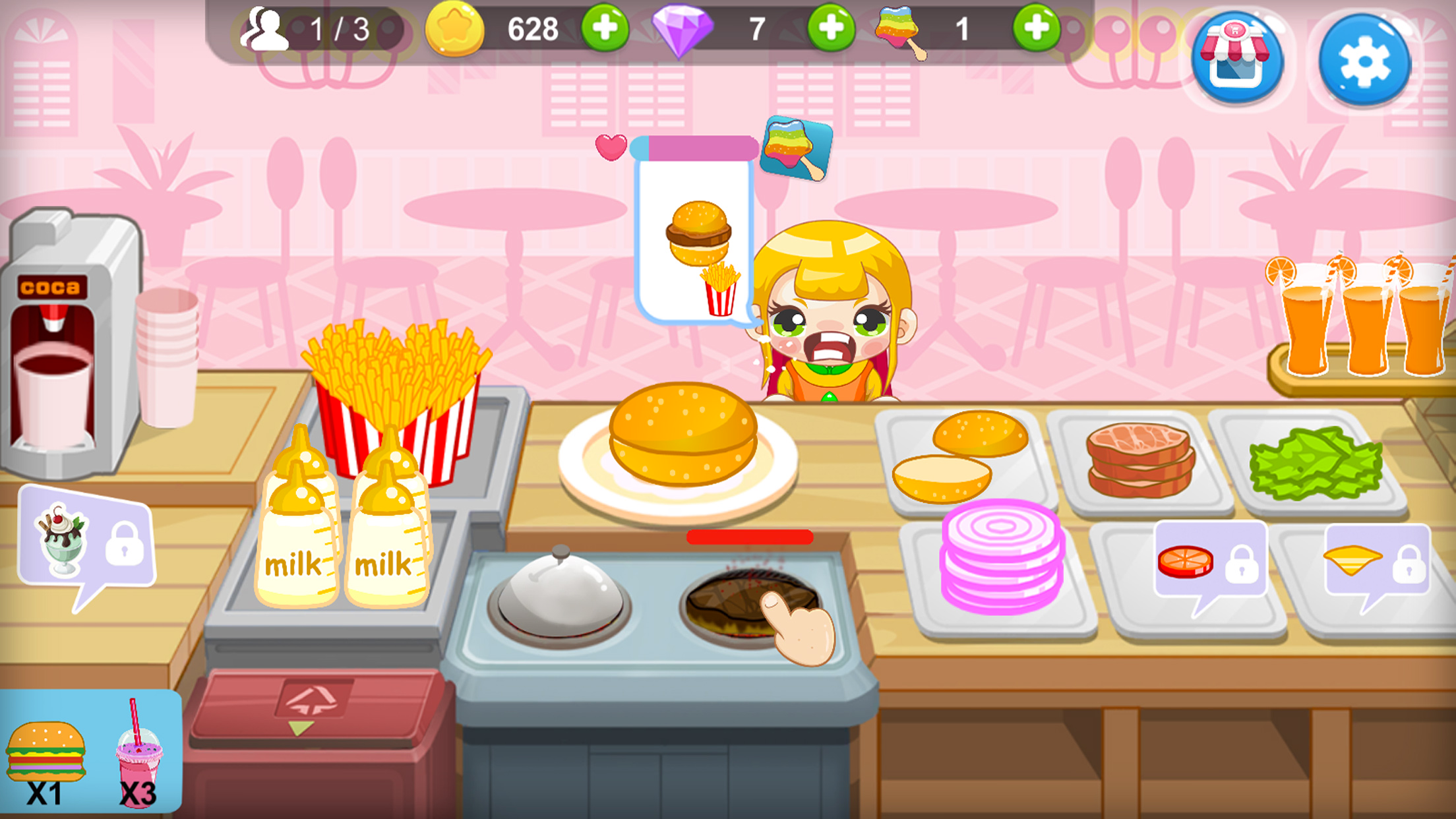 Cooking Food Maker burger(for Girls） screenshot 3