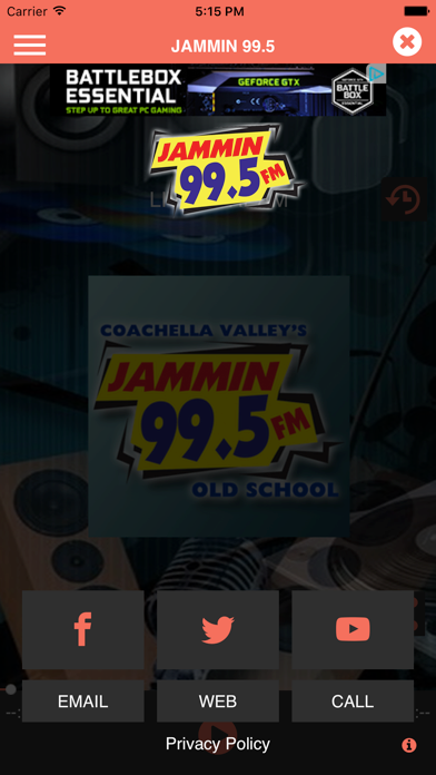 Jammin' 99.5FM iPhone screenshot 4 - Entertainment app