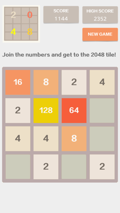 2048 4x4 - Number Puzzle Classic Game screenshot 3