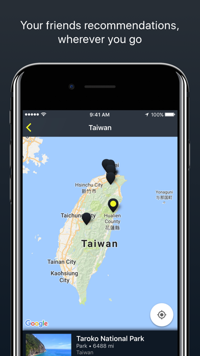 Waypoint: Save and Share your Favorite Places iPhone screenshot