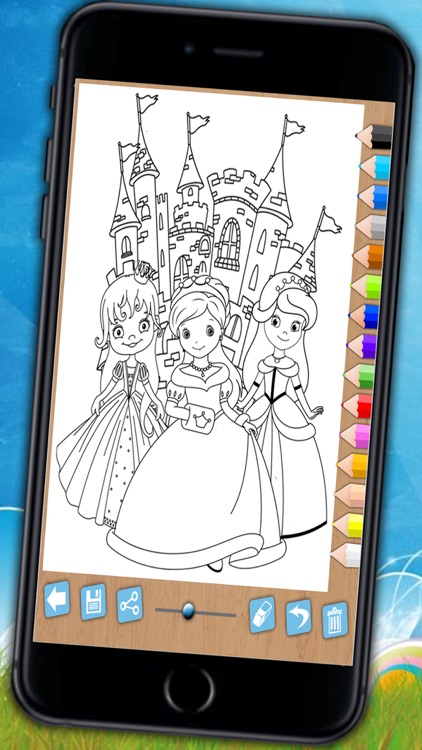 Paint and color princesses - Educational game screenshot-4