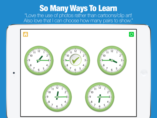 Telling Time - Photo Touch Game iPad app afbeelding 3