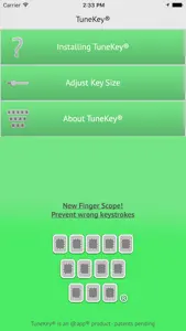 TuneKey® -  Key Size & Finger Scope screenshot #1 for iPhone