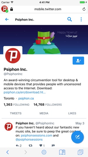 Psiphon 3 Browser