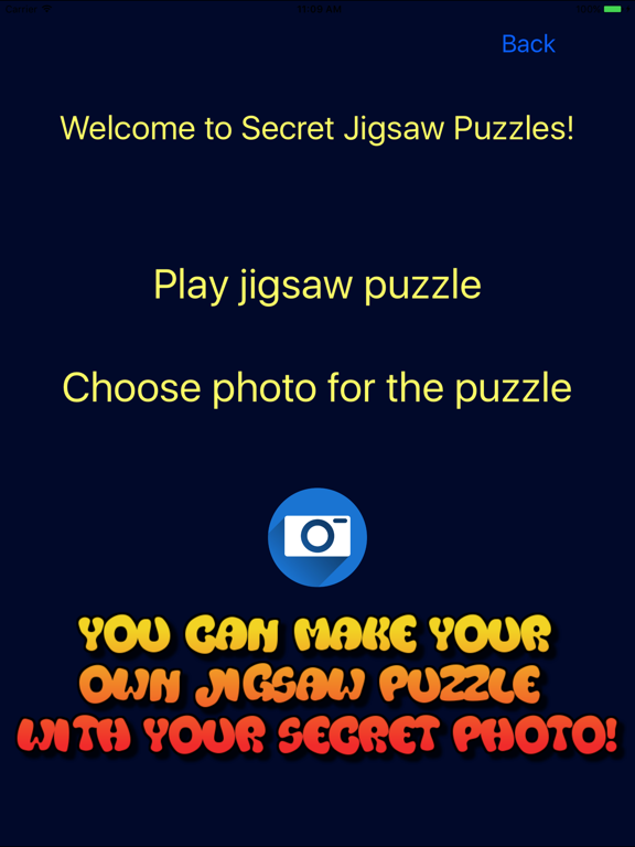 Screenshot #6 pour Secret Photo Jigsaw Puzzle Maker