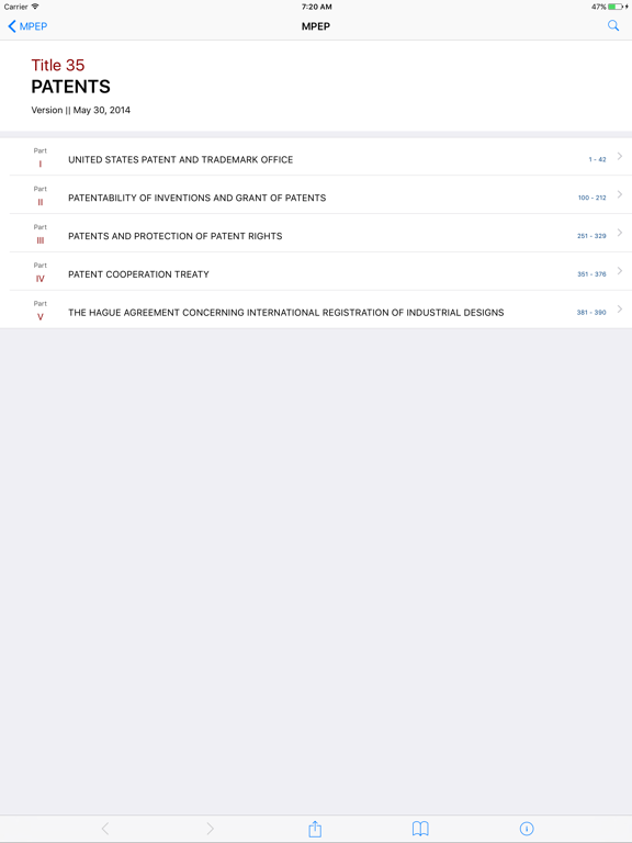 Screenshot #4 pour Manual of Patent Examining Proc. (LawStack MPEP)
