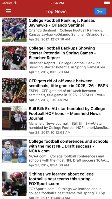 Screenshot #1 pour College Football News - Scores, Schedule & Ranking