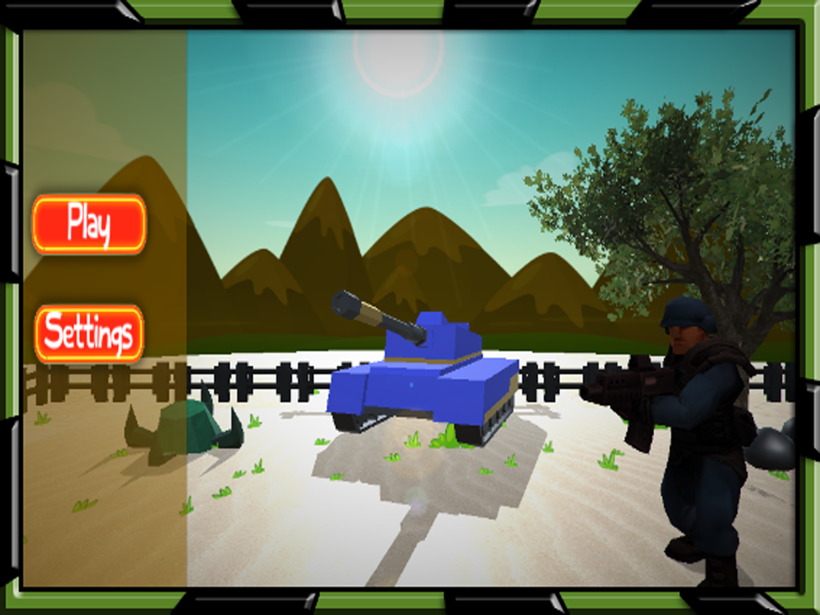 Tank Shooter at Military Warzone Simulator Game