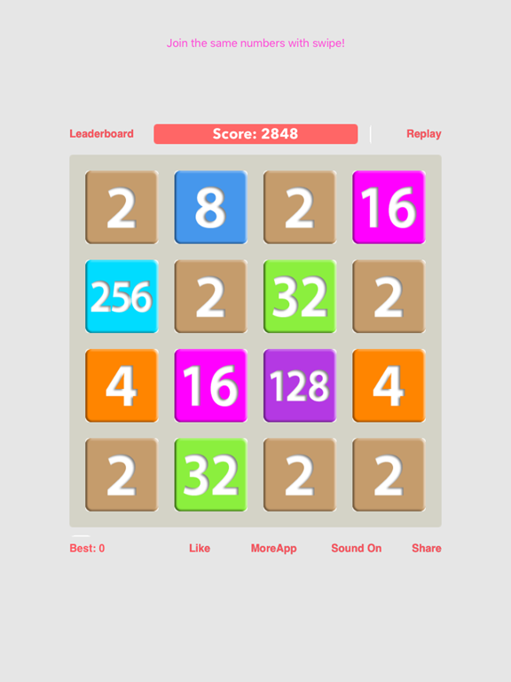 Screenshot #5 pour 2048 4096 Puzzle Game