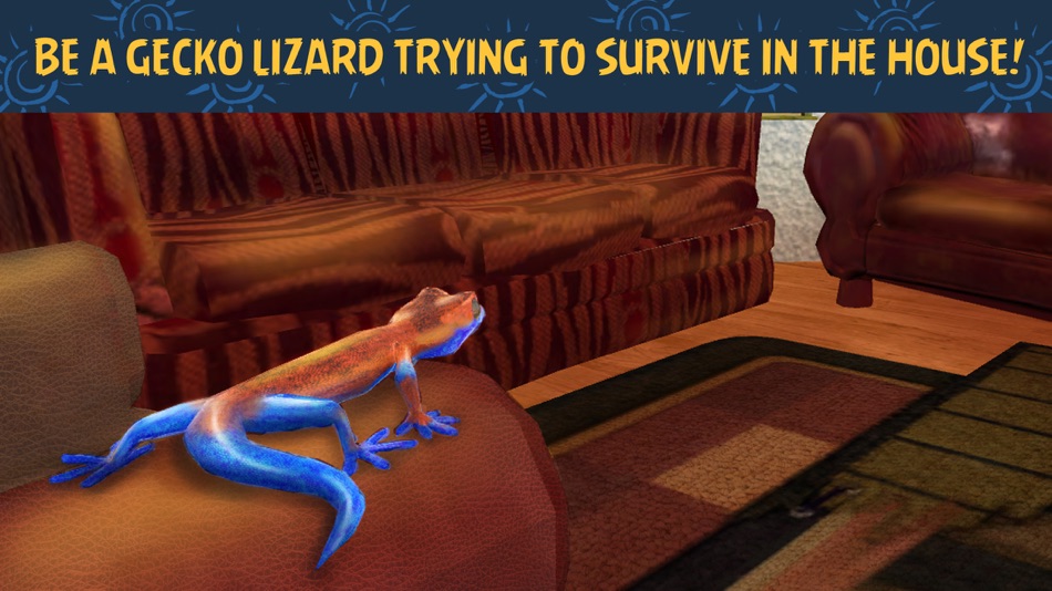 #1. Gecko Survival Simulator 3D (iOS) 由: Tayga Games OOO
