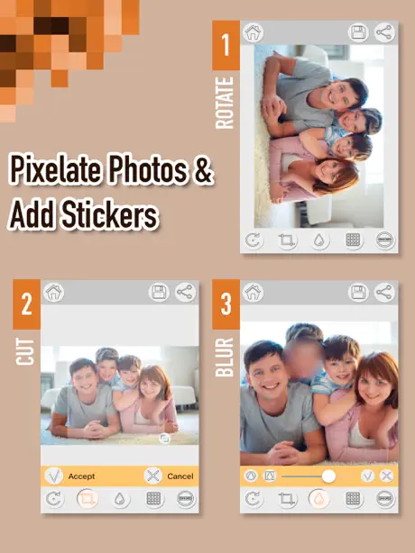 Pixel Effects – Pixelate Photos & Add Stickers