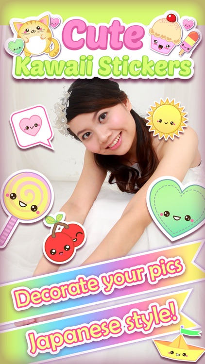 Kawaii Stickers for Photos: Cute Sticker Selfie