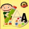 Coloring Book: ABC Spanish page game for kids