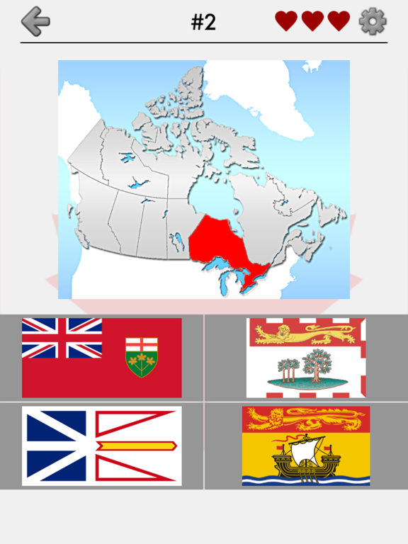 Screenshot #4 pour Canada : Les provinces et territoires - Carte-quiz