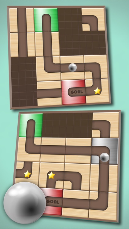 Ball Unblock - Slide the blocks and roll the ball