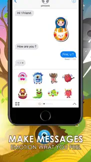 cute stickers & emojis keyboard themes chatstick iphone screenshot 2