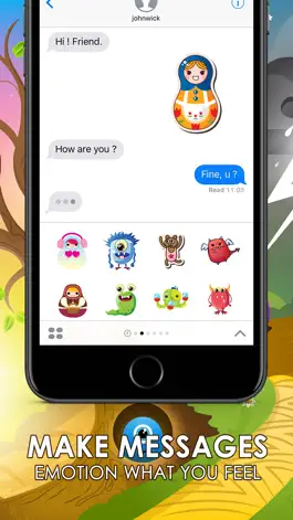 Game screenshot Cute Stickers & Emojis Keyboard Themes ChatStick apk