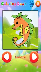 Learning Aquatic Animal Coloring for kids screenshot #3 for iPhone