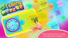Game screenshot Time Telling Jigsaw Puzzle For Kids apk