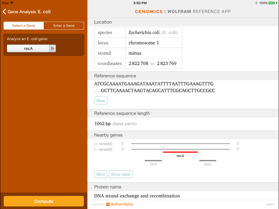 Screenshot #6 pour Wolfram Genomics Reference App